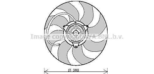 AVA QUALITY COOLING Вентилятор, охлаждение двигателя AI7512